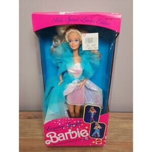 1990 Mattel Evening Sparkle Barbie Doll NRFB #3274 Hill Special Limited Edition